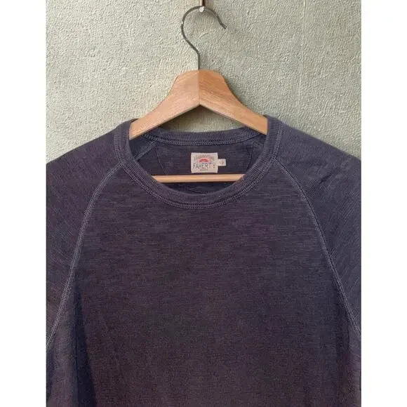 Faherty Legend Sweater Crew Sweatshirt Men’s Large Sunwashed Soft Twill Stretch - Picture 6 of 7